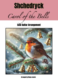 carol of the bells arranged for solo guitar TAB pdf score